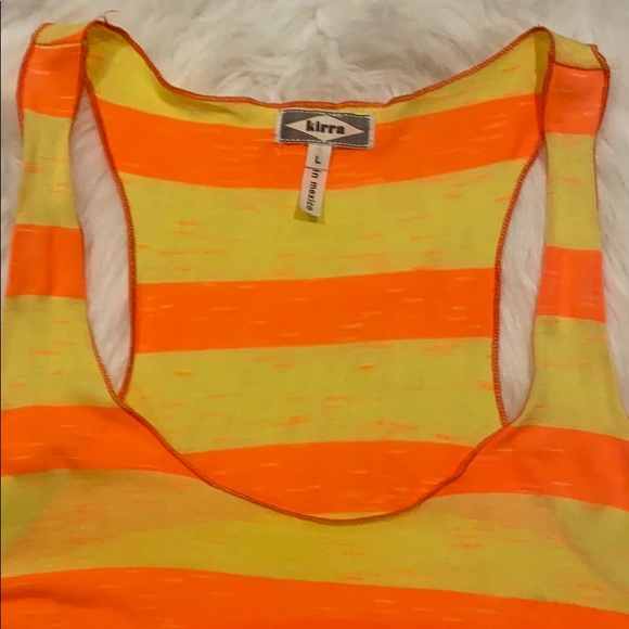 Kirra yellow and orange racer back tank - Picture 2 of 6